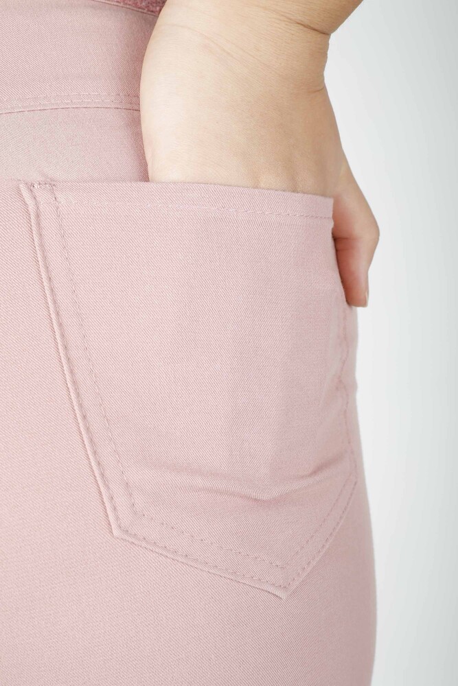 Pantaloni Curea Detaliat Dusty Rose - 3468 | KAZEE (Set de 4 42-44-46-48) - 6