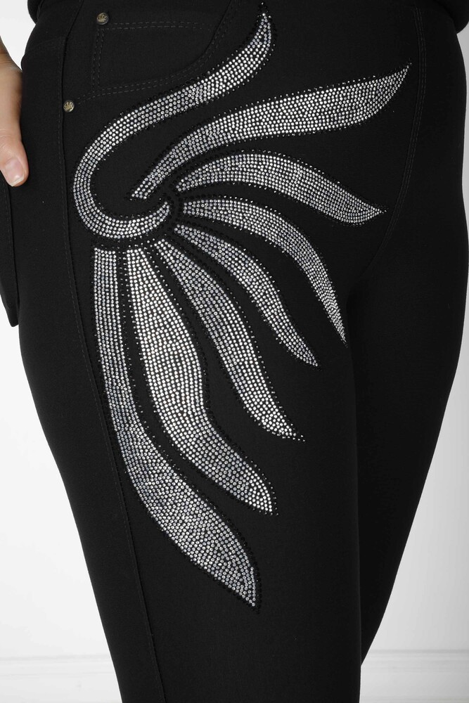 Pantaloni con elastico in vita neri - 3775 | KAZEE (Set da 4 42-44-46-48) - 5