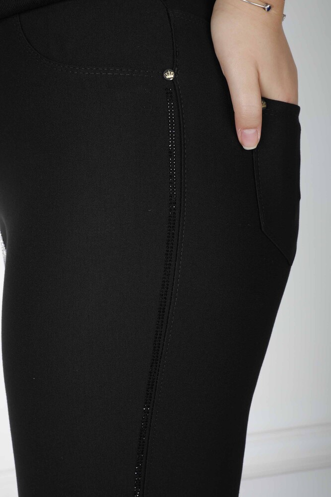 Pantaloni con elastico in vita neri - 3775 | KAZEE (Set da 4 42-44-46-48) - 6