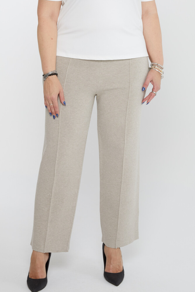 Pantaloni in maglia con dettagli glitterati in visone - 31376 | KAZEE (Set di 3 L-XL-2XL) - 3