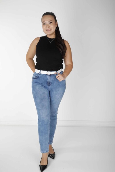 Pantaloni Ricamati Pietra Blu - 3683 | KAZEE (Set da 4 42-44-46-48) - Kazee