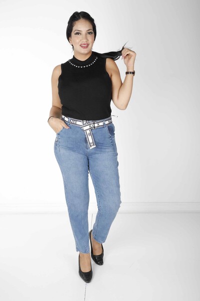 Pantaloni Ricamati Pietra Blu - 3690 | KAZEE (Set da 4 42-44-46-48) - Kazee