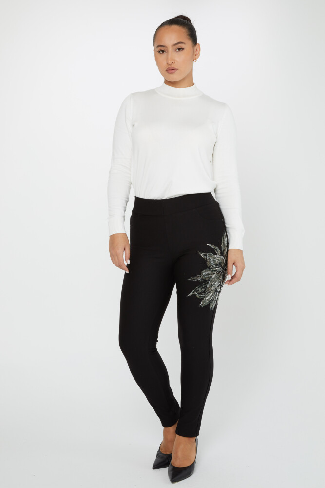 Pantaloni cu buzunar în piatră Negru - 3784 | KAZEE (Set de 4 36-38-40-42) - 1