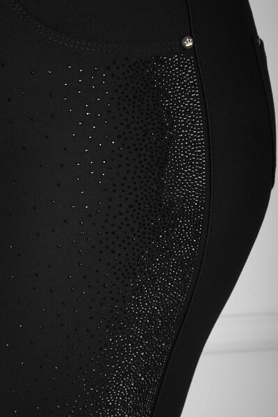 Pantaloni Neri Stoned con Elastico in Vita - 3764 | KAZEE (Set da 4 42-44-46-48) - 5