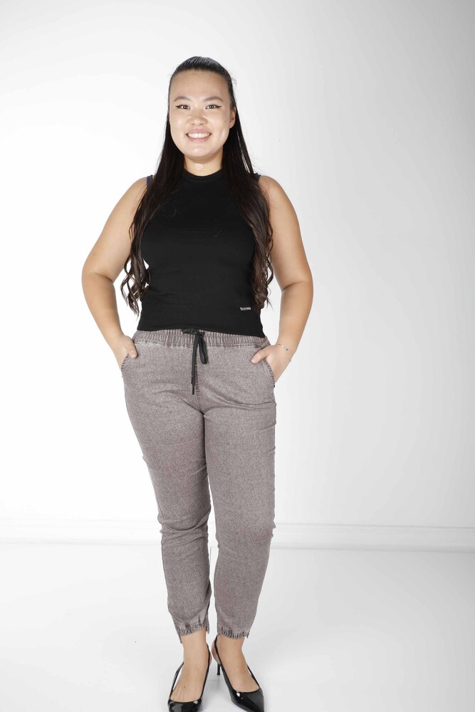 Pantaloni Tasca Dettagliata Marrone - 3501 | KAZEE (Set da 4 42-44-46-48) - 1