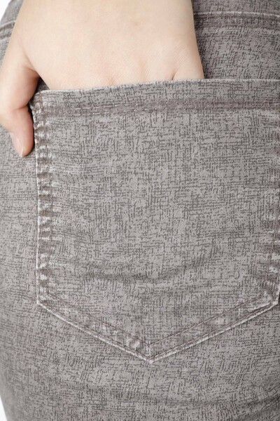 Pantaloni Tasca Dettagliata Marrone - 3501 | KAZEE (Set da 4 42-44-46-48) - 7