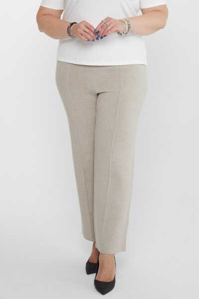 Pantaloni tricotati nurca cu sclipici - 31376 | KAZEE (Set de 3 L-XL-2XL) - KAZEE (1)