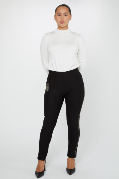 Pants Cat Pattern Black - 3734 | KAZEE (Set of 4 42-44-46-48) - Kazee