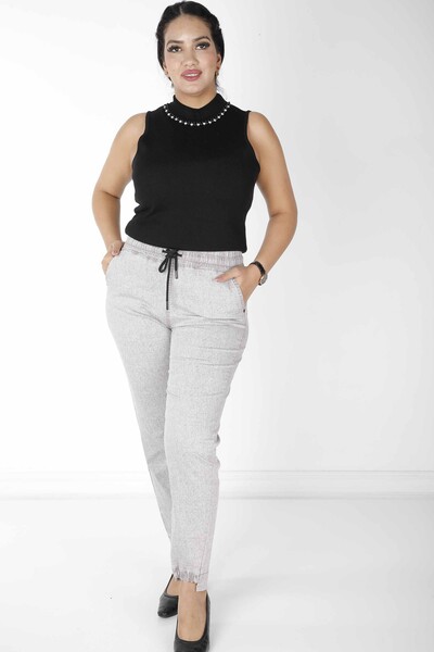 Pants Pocket Detail Beige - 3501 | KAZEE (Set of 4 42-44-46-48) - Kazee