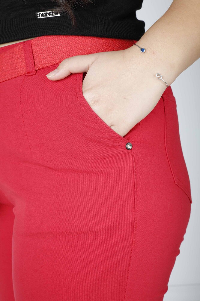 Trousers Pocket Detail Red - 3498 | KAZEE (Set of 4 36-38-40-42) - 5