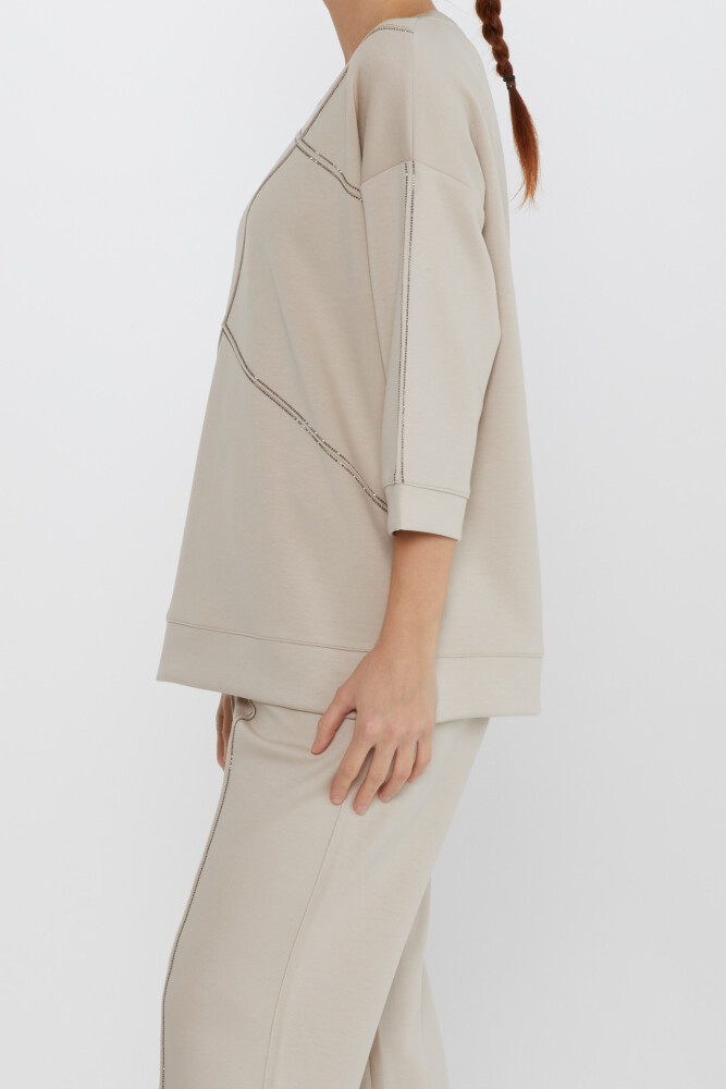 Pietra ricamata con doppio set di pietre - 17741 | KAZEE (Set di 4 S-M-L-XL) - 3