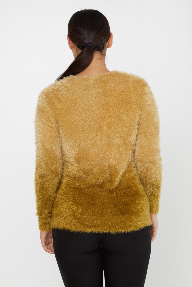 Pull Angora Manches Longues Col V Safran - 31013 | KAZEE (Lot de 3 S-M-L) - 6