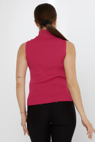 Pull en maille à manches zéro Fuchsia - 31658 | KAZEE (Ensemble de 3 S-M-L) - 5