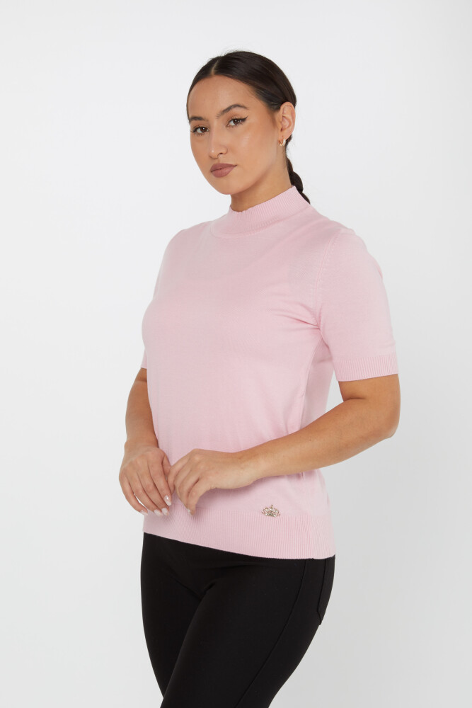 Pull en Maille Modèle Américain Manches Courtes Poudre - 14541 | KAZEE (Lot de 3 S-M-L) - 2