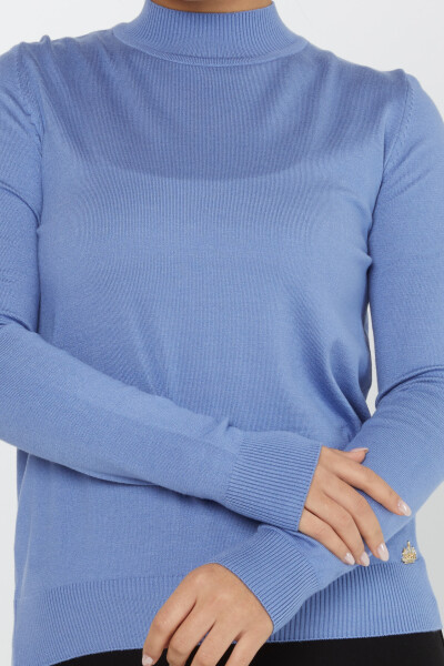 Pull en tricot avec logo détaillé à manches longues Menthe - 30613 | KAZEE (Lot de 3 S-M-L) - 3