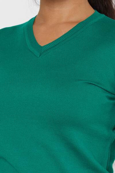 Pull en maille Basic Logo Emerald - 11071 | KAZEE (Lot de 3 S-M-L) - 3