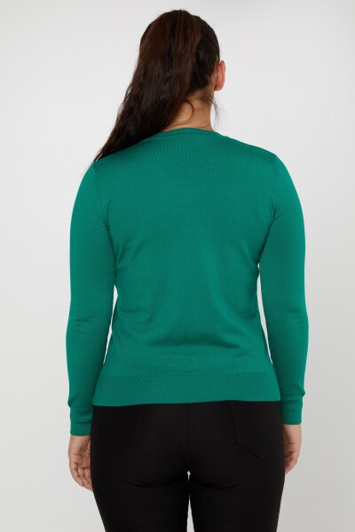 Pull en maille Basic Logo Emerald - 11071 | KAZEE (Lot de 3 S-M-L) - 5