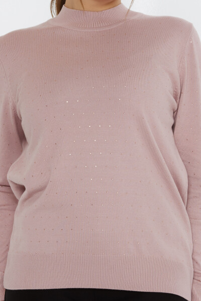 Pull en maille brodé en pierre poudre - 31513 | KAZEE (Lot de 3 L-XL-2XL) - 3