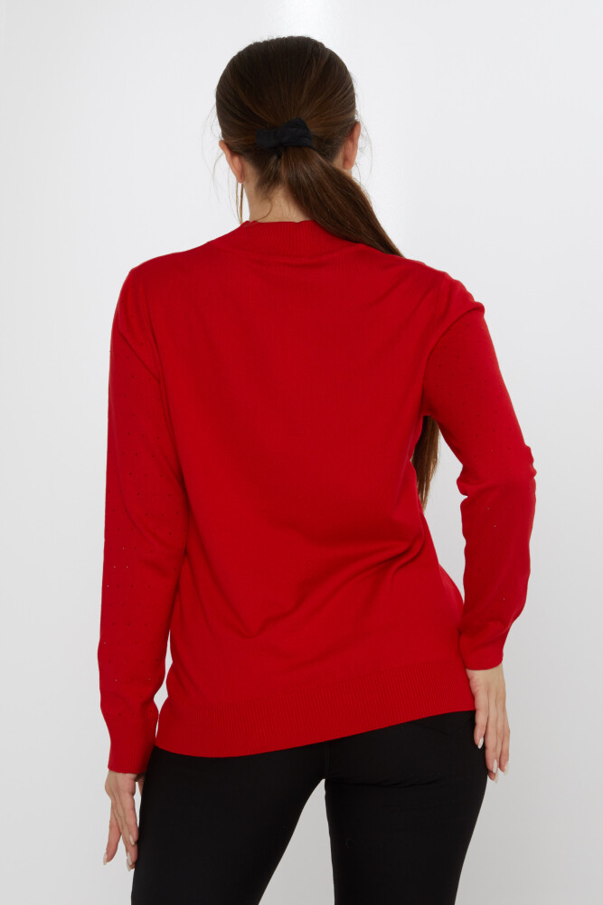 Pull en maille brodé pierre rouge - 31513 | KAZEE (Lot de 3 L-XL-2XL) - 5