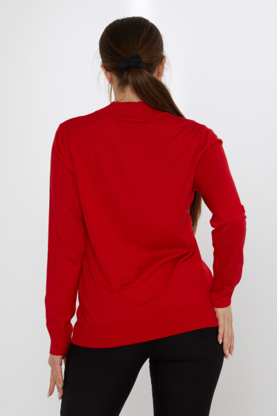 Pull en maille brodé pierre rouge - 31513 | KAZEE (Lot de 3 L-XL-2XL) - 5