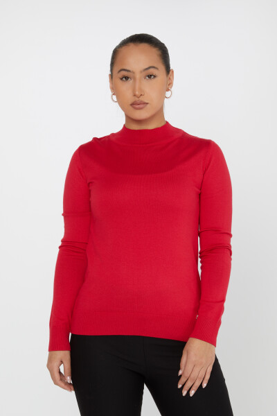Pull en tricot avec logo détaillé à manches longues Corail - 30613 | KAZEE (Lot de 3 S-M-L) 