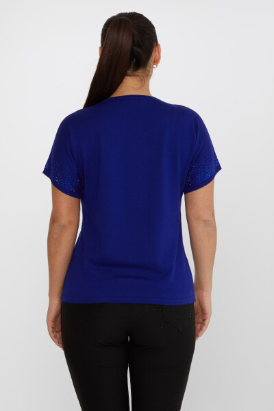 Pull en maille brodé à manches courtes Saxe - 30761 | KAZEE (Lot de 4 L-XL-2XL-3XL) - 5