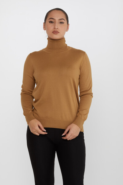 Pull en tricot à manches longues et col roulé Camel - 11122 | KAZEE (Lot de 3 S-M-L) - Kazee (1)