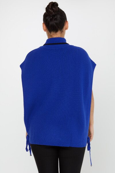 Pull tricoté à manches courtes avec détail noué Saxe - 30229 | KAZEE (Lot de 3 S-M-L) - 5