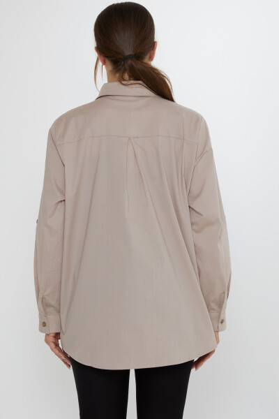 قميص - بنقشة طيور - بيج - 20518 | كازي (مجموعة من 3 قطع: المقاسات 46-48-50) - 3