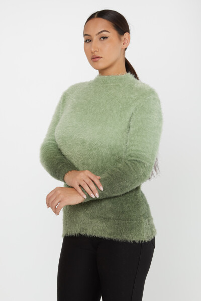 Robe en tricot angora avec col en fourrure - 31015 | KAZEE (Ensemble 3'' S-M-L) - 2