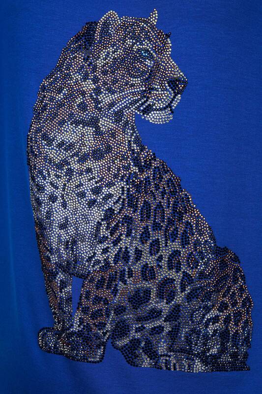 Женская блузка оптом с вышивкой тигра и леопарда - 78938 | КАZЕЕ