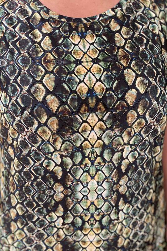 Блузка с принтом кожы змеи 77355