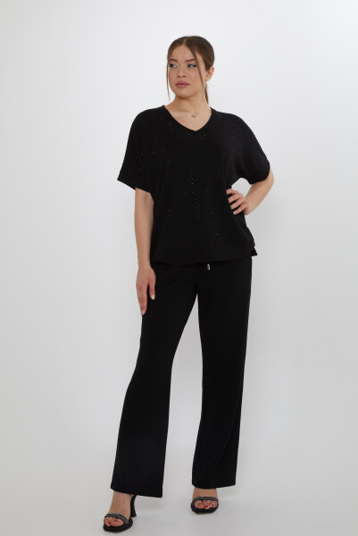 Set Trening Stone Brodat Negru - 17867 | KAZEE (Set de 3 L-XL-2XL) - KAZEE 