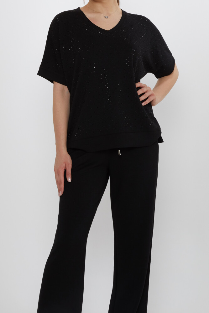 Set Trening Stone Brodat Negru - 17867 | KAZEE (Set de 3 L-XL-2XL) - 3