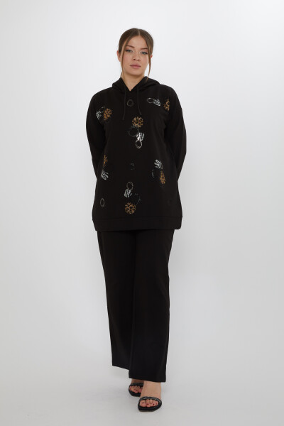 Set trening Stone Patterned Negru - 17898 | KAZEE (Set de 3 M-L-XL) - KAZEE (1)