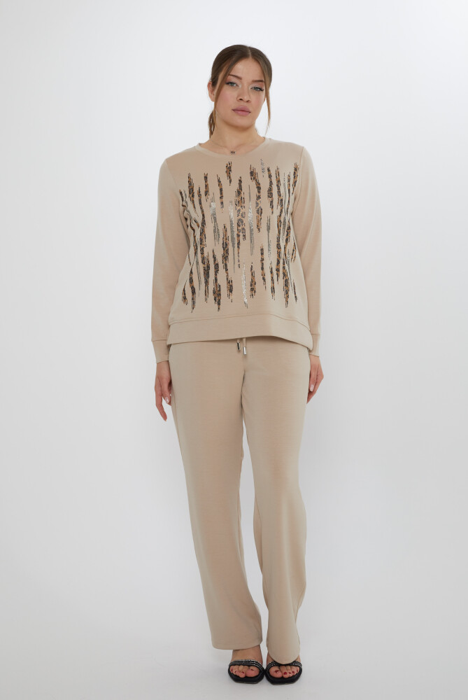 Set tuta con dettaglio tasca Beige - 17886 | KAZEE (Set di 3 M-L-XL) - 1