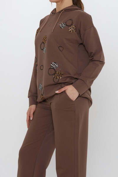 Set tuta con motivo pietra marrone - 17898 | KAZEE (Set di 3 M-L-XL) - 6