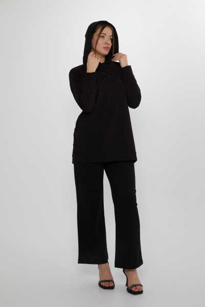 Set tuta nera con dettaglio cappuccio - 17896 | KAZEE (Set di 3 M-L-XL) - KAZEE (1)