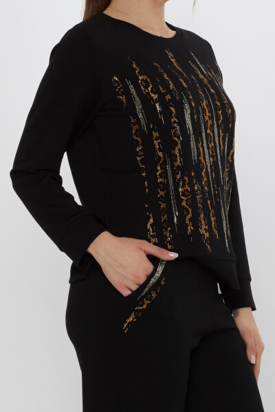 Set tuta nera con dettaglio tasca - 17886 | KAZEE (Set di 3 M-L-XL) - 5