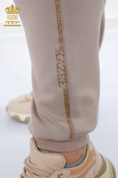 All'ingrosso Set tuta da donna - Con cappuccio - visone - 17477 | KAZEE - 8