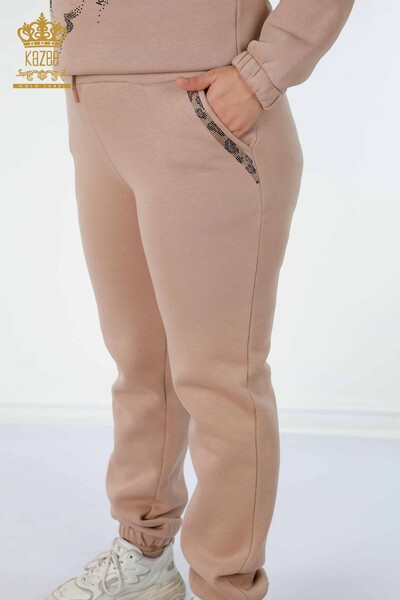 Set tuta da donna all'ingrosso motivo tigre visone - 17473 | KAZEE - 7