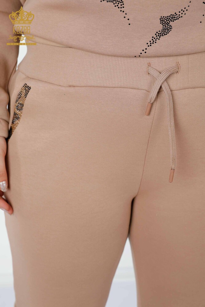 Set tuta da donna all'ingrosso motivo tigre visone - 17473 | KAZEE - 9