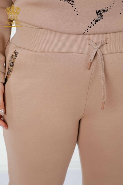 Set tuta da donna all'ingrosso motivo tigre visone - 17473 | KAZEE - 9