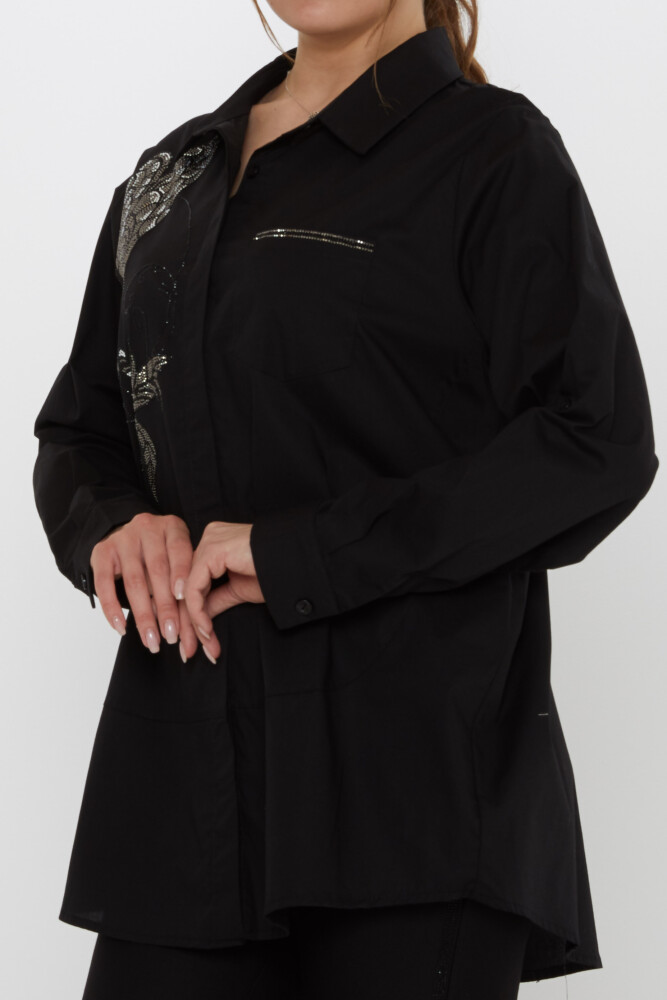 Shirt Butterfly Pattern, Black - 20535 | KAZEE (Set of 3, sizes 46-48-50) - 5