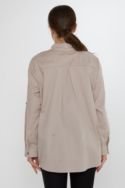 Shirt Butterfly Pattern Beige - 20535 | KAZEE (Set of 3, Sizes 46-48-50) - 6