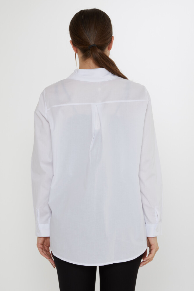 Shirt Crystal Embellishments Ecru - 20558 | KAZEE (Set of 3: Sizes 42-44-46) - 5