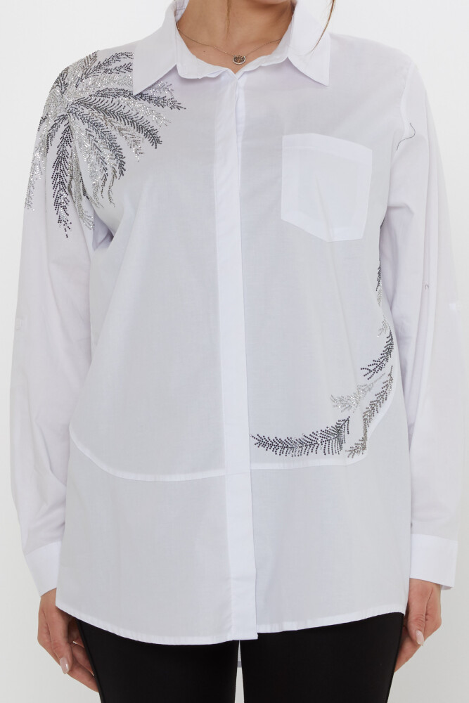 Shirt - Pocket Detail - White - 20557 | KAZEE (Set of 3: Sizes 46-48-50) - 3