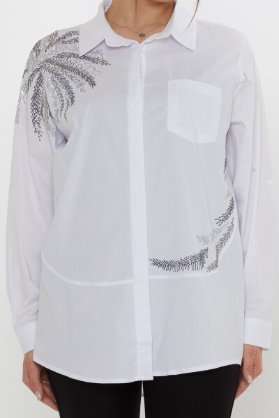 Shirt - Pocket Detail - White - 20557 | KAZEE (Set of 3: Sizes 46-48-50) - 3