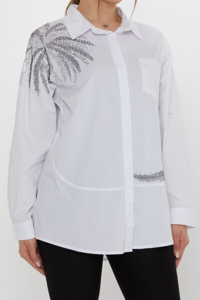 Shirt - Pocket Detail - White - 20557 | KAZEE (Set of 3: Sizes 46-48-50) - 4