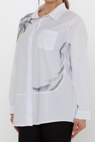 Shirt - Pocket Detail - White - 20557 | KAZEE (Set of 3: Sizes 46-48-50) - 5